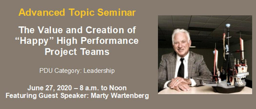 This image is the original advertising image of the Advanced Topic Seminar featuring the guest Speaker Photo of Speaker Martin (Marty) Wartenberg